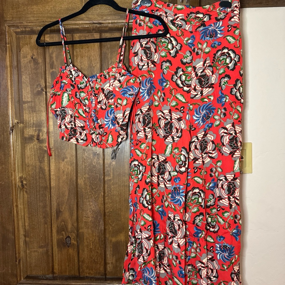 Free People SET Pants and Top Two Hearts Set NEW